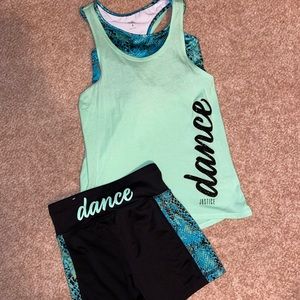Girls Justice dance outfit size 8